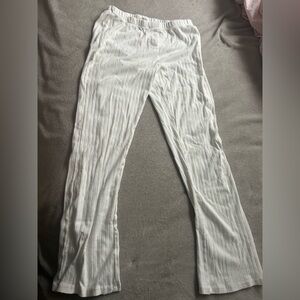 Brandy Melville White Wide Leg Pants